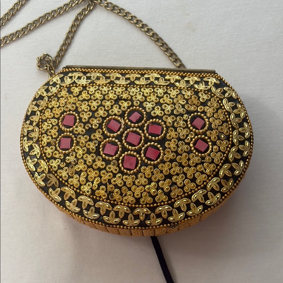 Pink and Gold Mosaic Women's Bag- by LULU - Picture 11 of 13